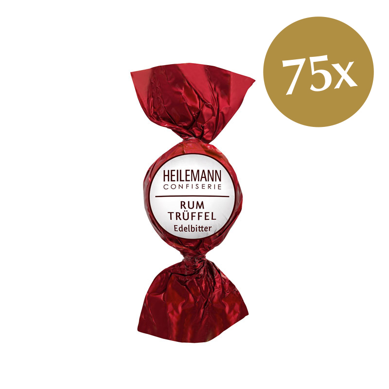 Heilemann Rum-Trüffel Praliné-Kugel, 75 x 15 g