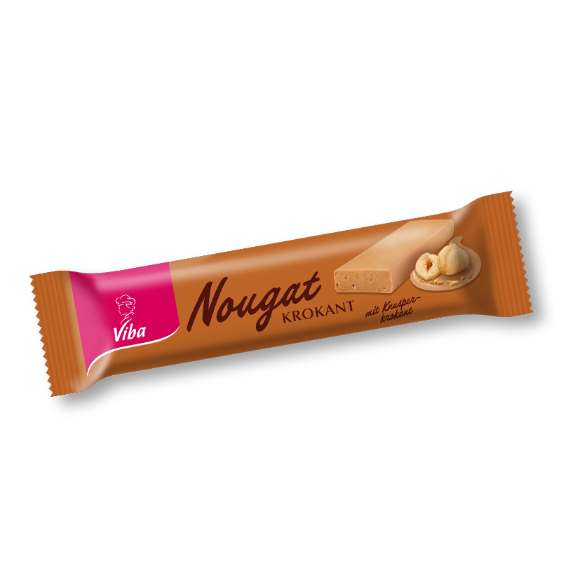 Viba Krokant Nougat Riegel, 75 g