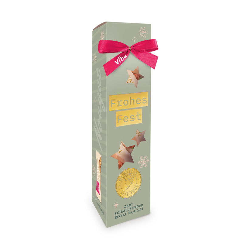 Viba Genusszeit Frohes Fest Royal Nougat, 60 g