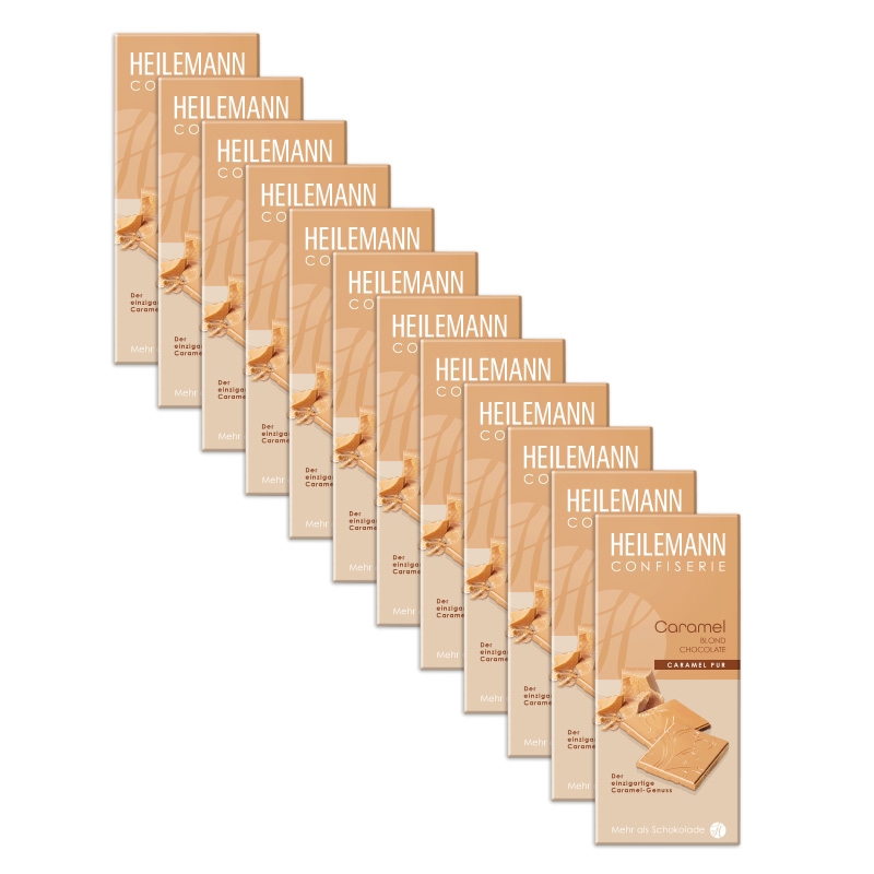 Heilemann Caramel Blond Chocolate Pur, 12 x 80 g