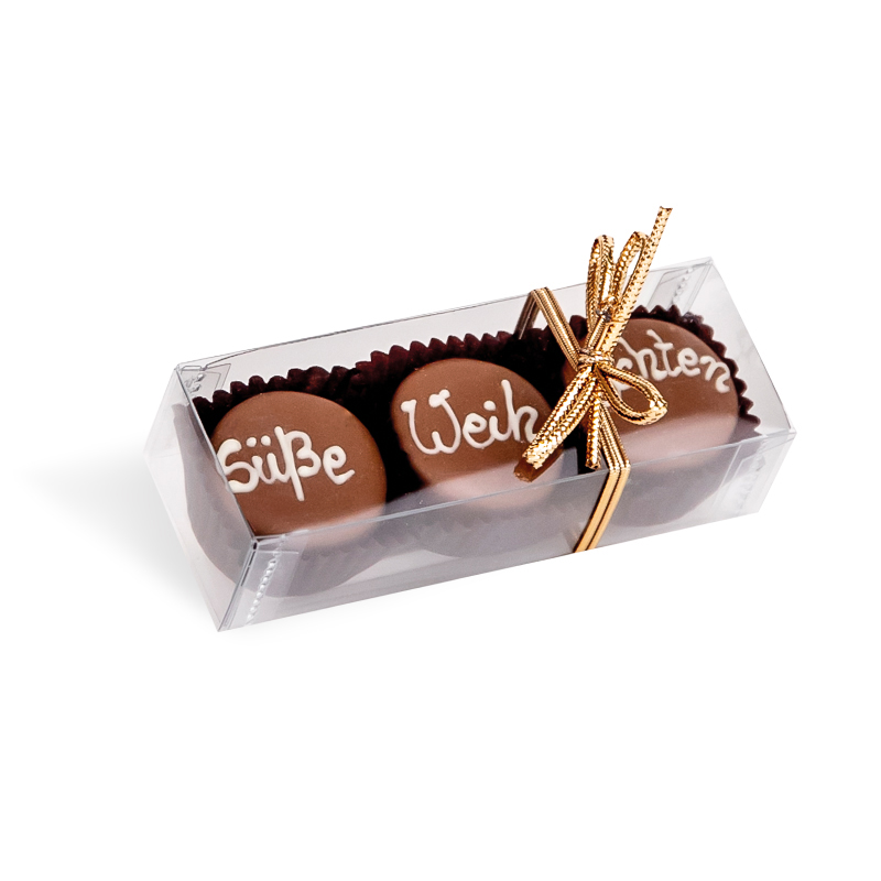 Viba 3er Nougat Pralinen Süße Weihnachten, 38 g