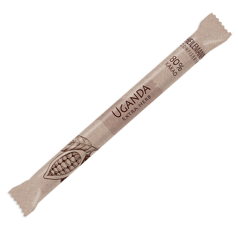 Heilemann Ursprungs-Stick Uganda 80 % Kakao extra herb, 40 g