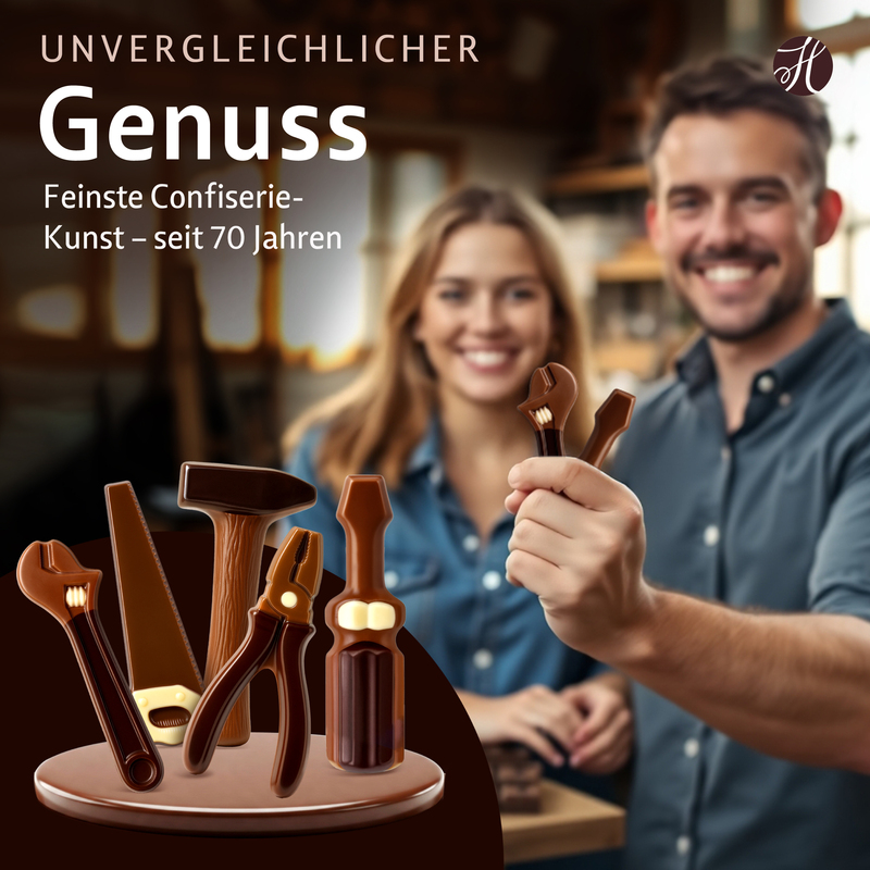 Heilemann Schokokunst Werkzeuge Geschenkpackung