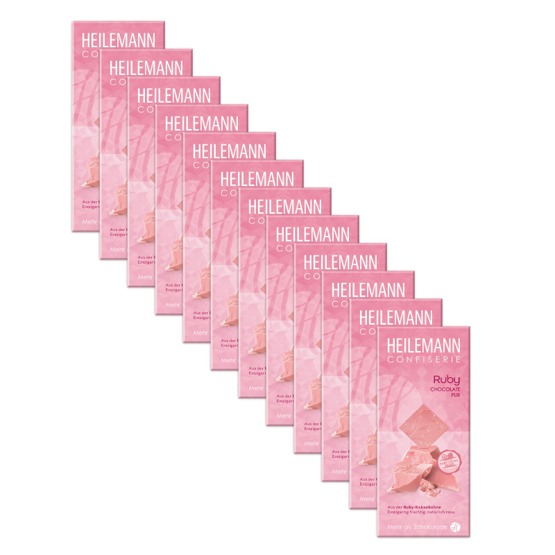 Heilemann Ruby Chocolate pur, 12 x 80 g