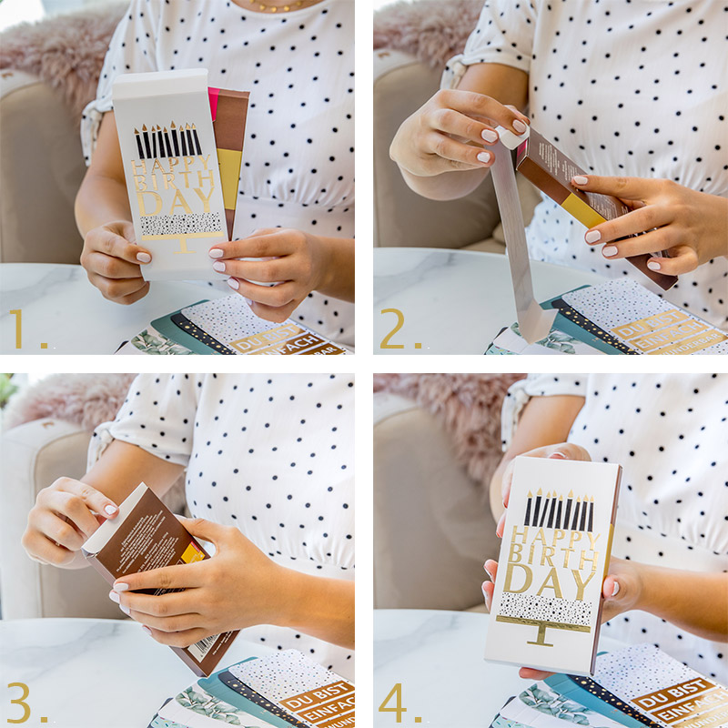 Tafelschokoladen-Aufleger Anleitung