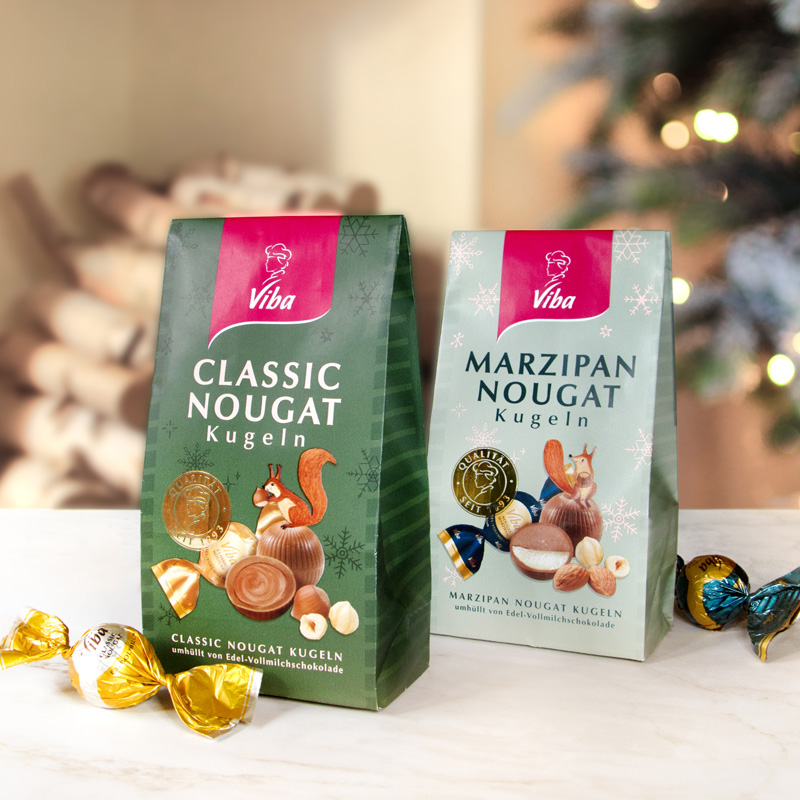 Viba Nougat Marzipan Kugeln, 105 g