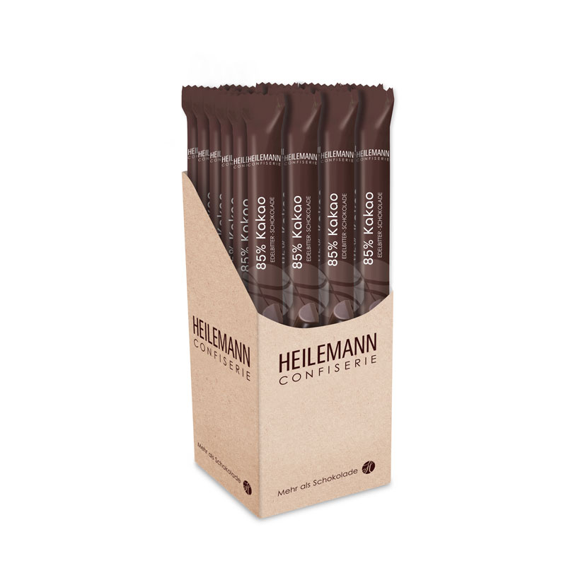 Heilemann Stick 85 % Kakao Edelbitter-Schokolade, 24 x 40 g