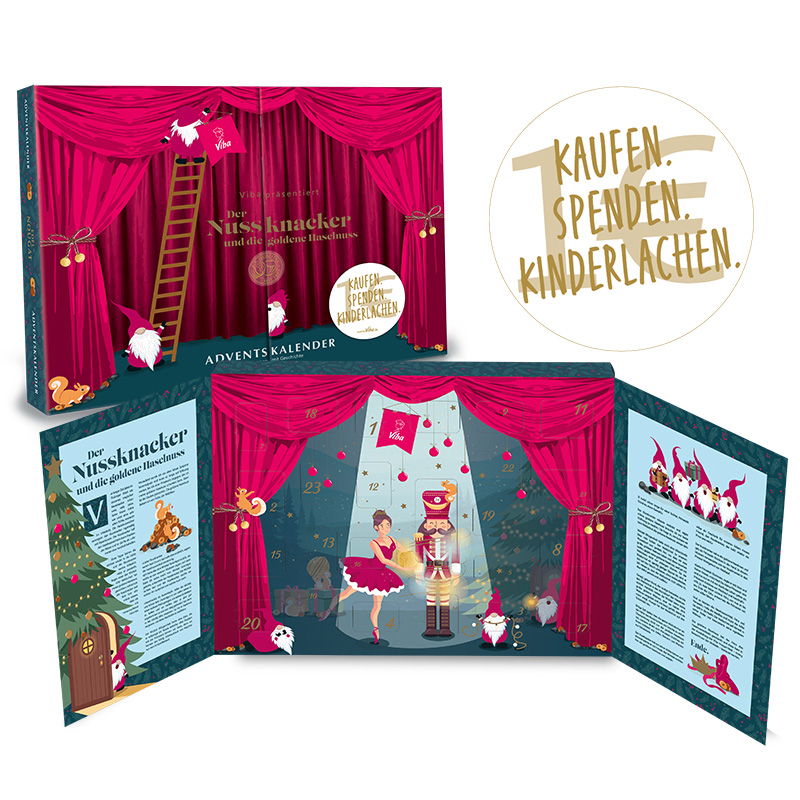 Viba Adventskalender "Nussknacker", 245 g mit Spende