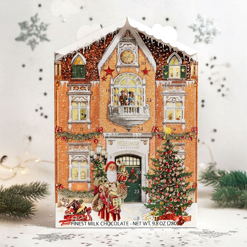 Heilemann Adventskalender mit Dach, 280 g - endlich Weihnachtszeit