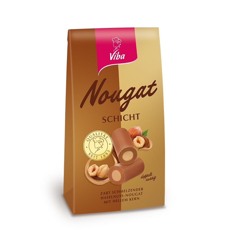 Viba Schicht Nougat Beutel, 100 g