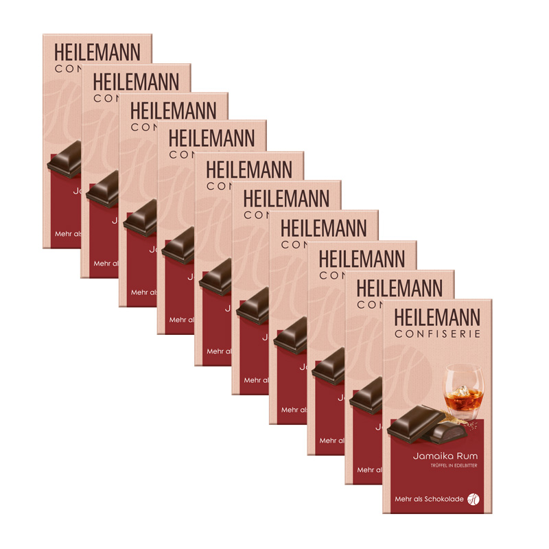 Heilemann Jamaika-Rum-Trüffel in Edelbitter-Schokolade, 100 g