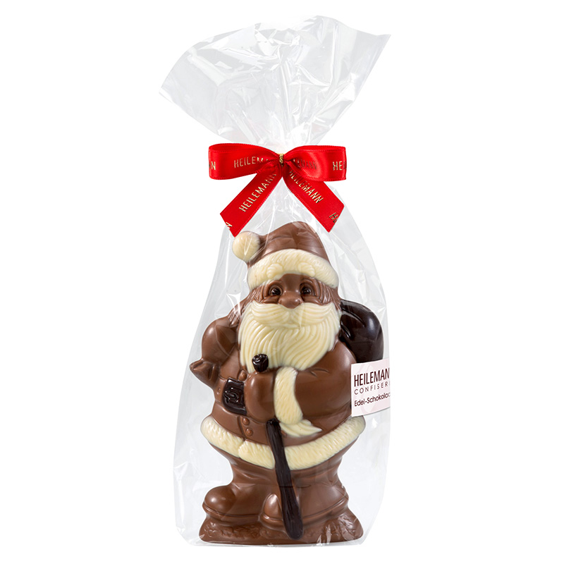 Heilemann Weihnachtsmann mit Rucksack Edelvollmilch, 125 g im Beutel