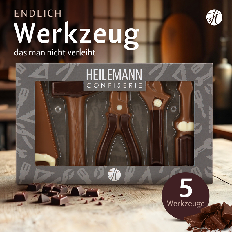 Heilemann Werkzeug-Koffer für Handwerker als Geschenke-Kit