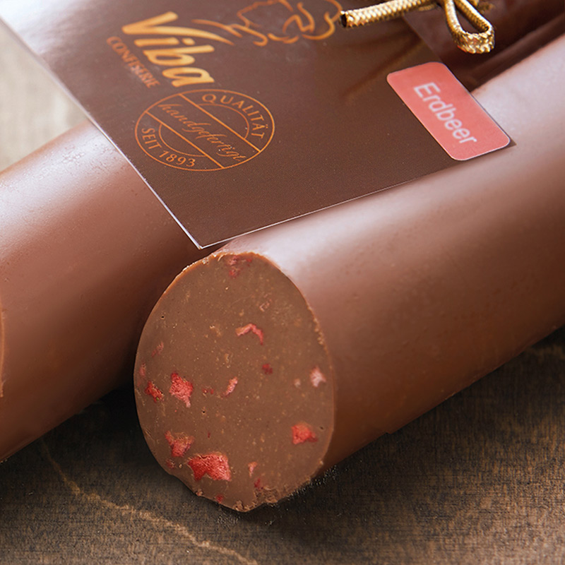 Viba Nougatstange Erdbeer