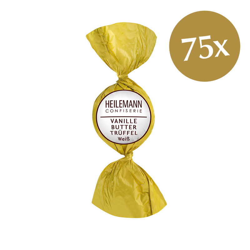 Heilemann Vanille-Butter-Trüffel Praliné-Kugel, 75 x 15 g