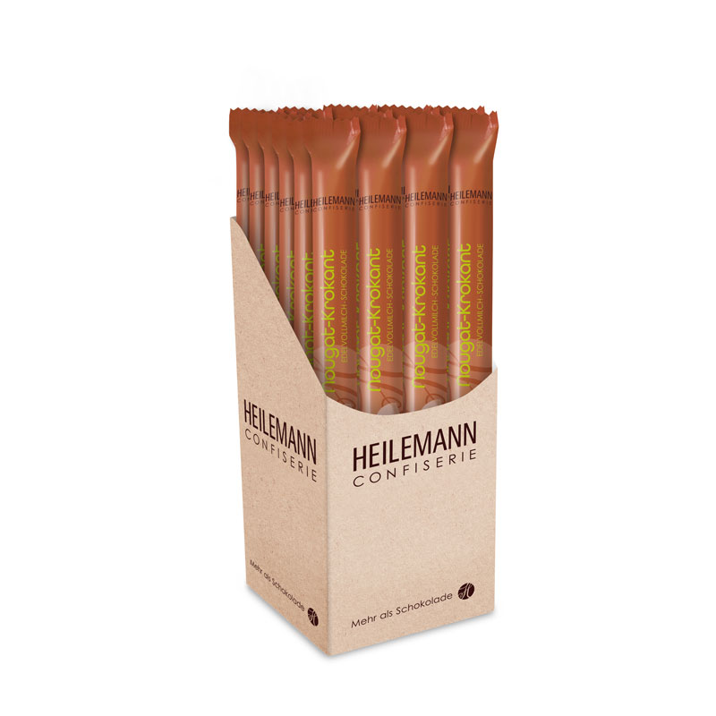 Heilemann Stick Nougat-Krokant Edelvollmilch-Schokolade, 24 x 40 g