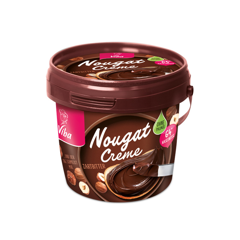 Viba Nougat-Creme Zartbitter Palmölfrei, 375 g