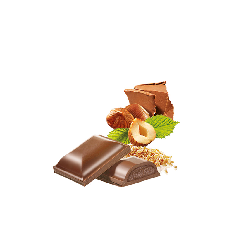 Heilemann Gianduja-Nougat mit Krokant in Edelvollmilch-Schokolade - Stücke