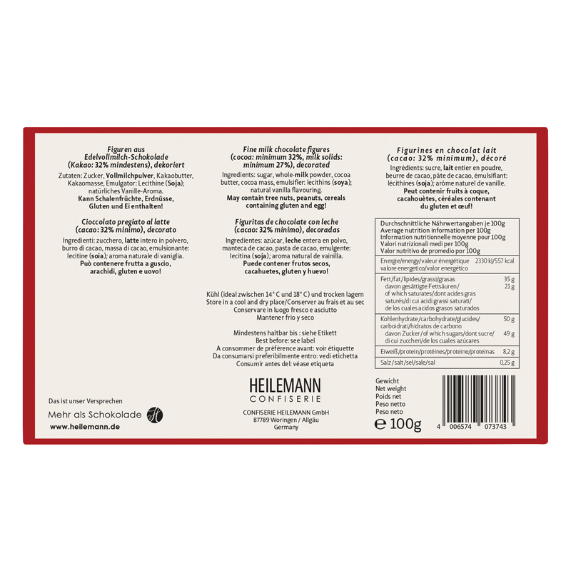 Heilemann Geschenkpackung "Weihnachtsfiguren" Rückseite