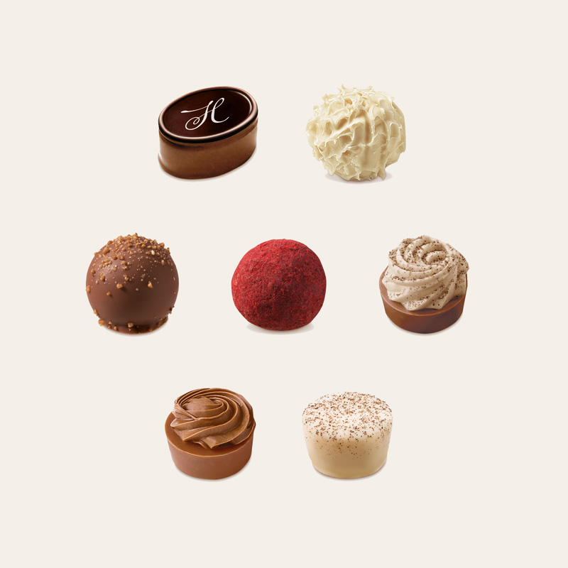 Heilemann Unsere Besten Pralinen Komposition, 125 g, enthaltene Pralinen