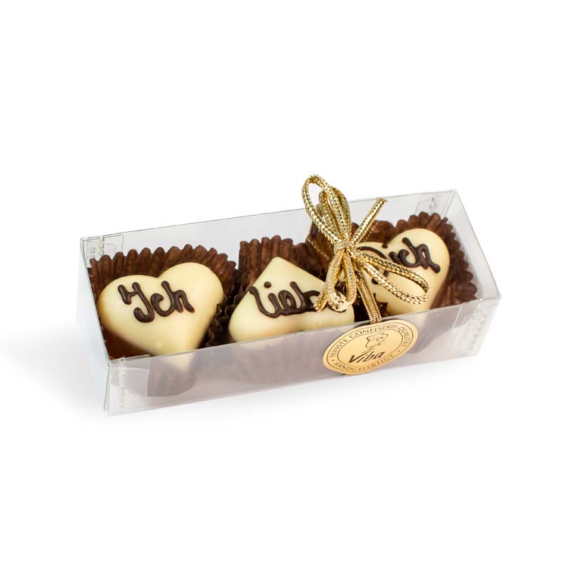 Viba 3er Nougatpralinen "Ich Liebe Dich", 36 g