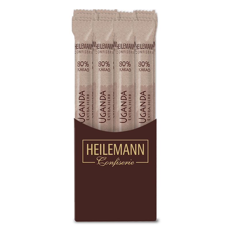 Heilemann Ursprungs-Stick Uganda 80 % Extra herb, 24 x 40 g
