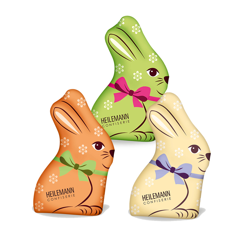 Heilemann Buntes Osterhäschen Edelvollmilch, 22 g