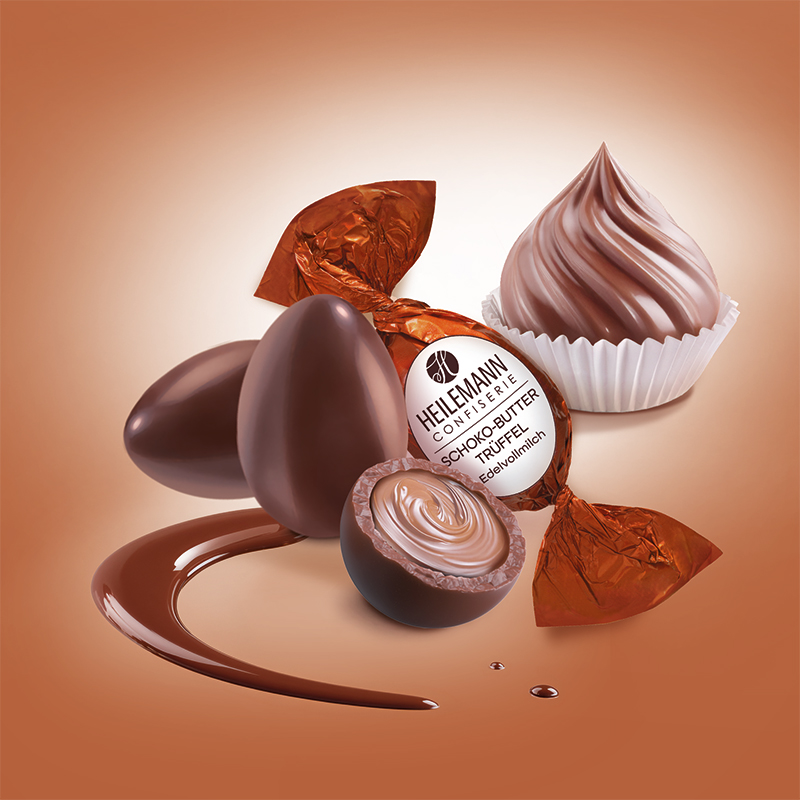 Heilemann Schoko-Butter-Trüffel-Ei - cremige Schoko Butter Füllung