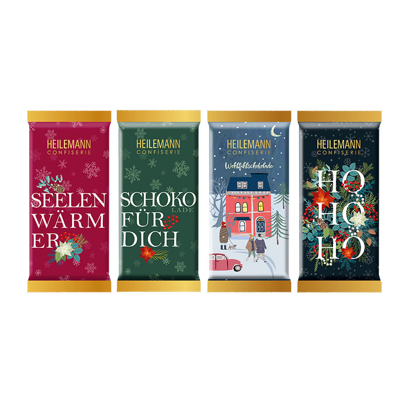 Heilemann Weihnachts-Täfelchen "HO HO HO", 37 g