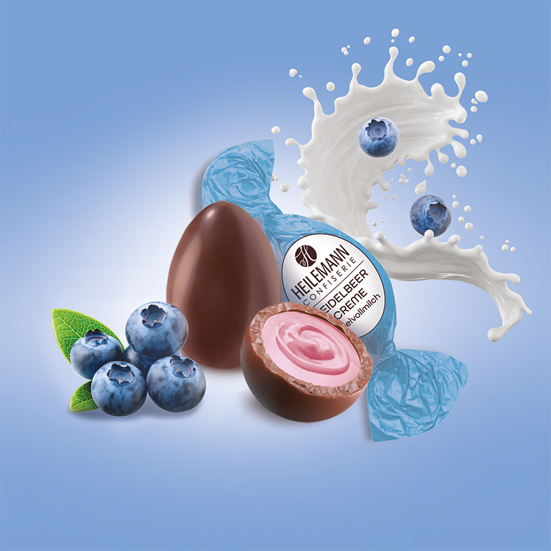 Heilemann Heidelbeer-Creme-Ei - cremige Füllung