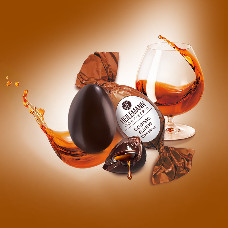 Heilemann Cognac-Ei - flüßige Füllung edler Cognac