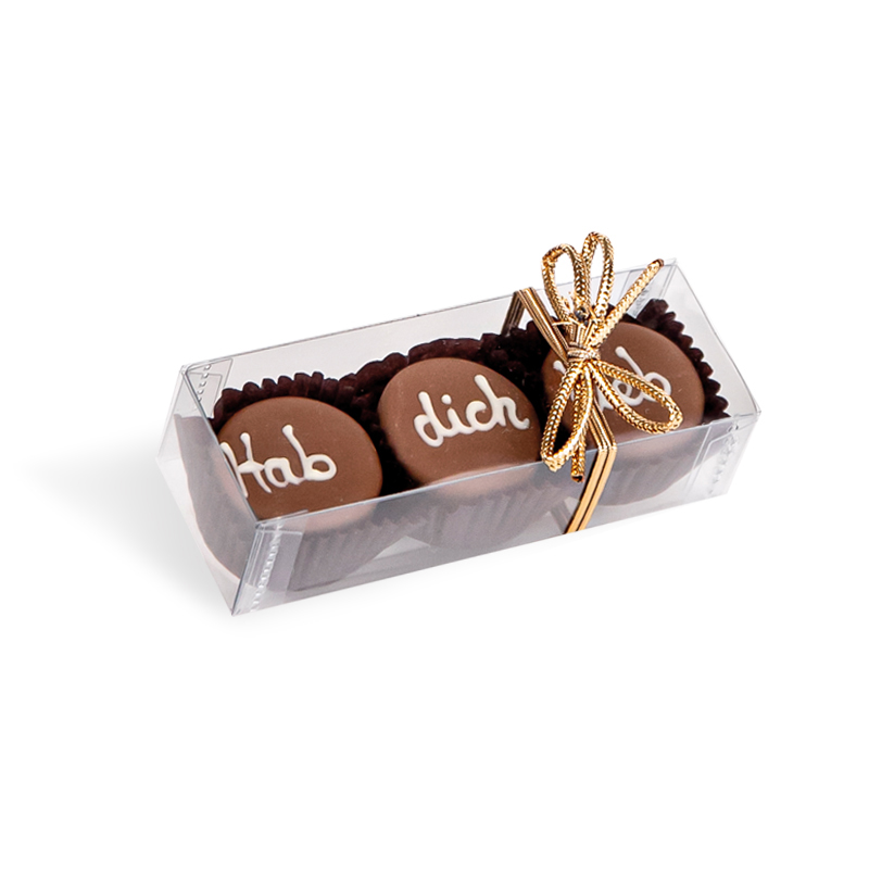 Viba 3er Nougat Pralinen Hab Dich Lieb, 38 g