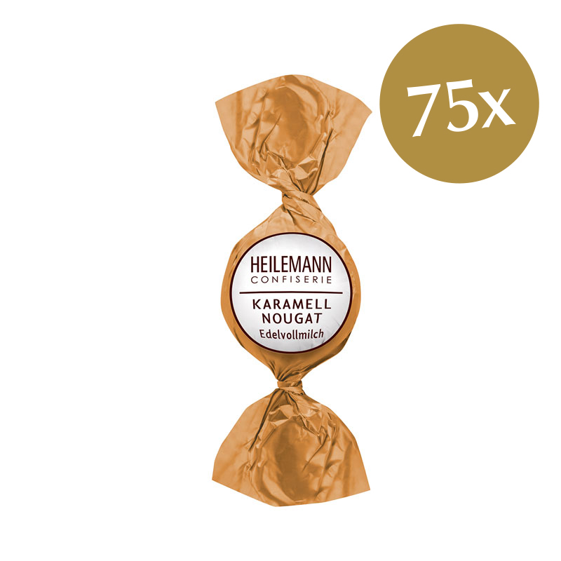 Heilemann Karamell-Nougat Praliné-Kugel, 75 x 15 g