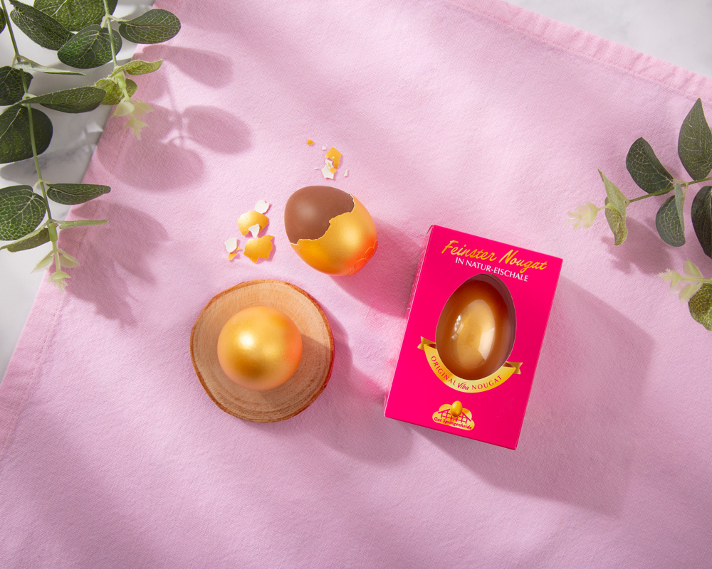 Viba Nougat Osterei in Natureischale als Osterei