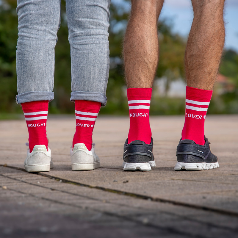 Viba x [ot ku'thüʁ] Sock'n Nougat Lover, im Partnerlook