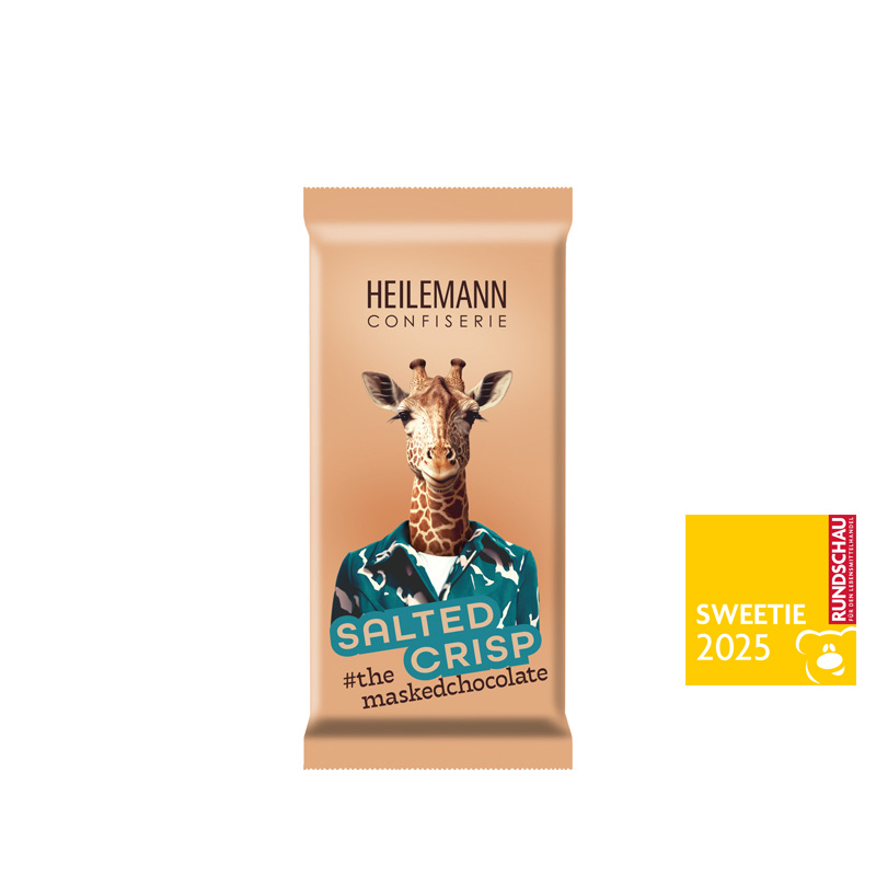 Heilemann "Salted Crisp" Edelvollmilch-Schokolade, 37 g - Sweetie Award 2025