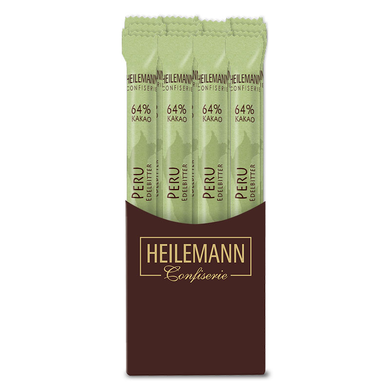 Heilemann Ursprungs-Stick Peru 64 % Edelbitter, 24 x 40 g