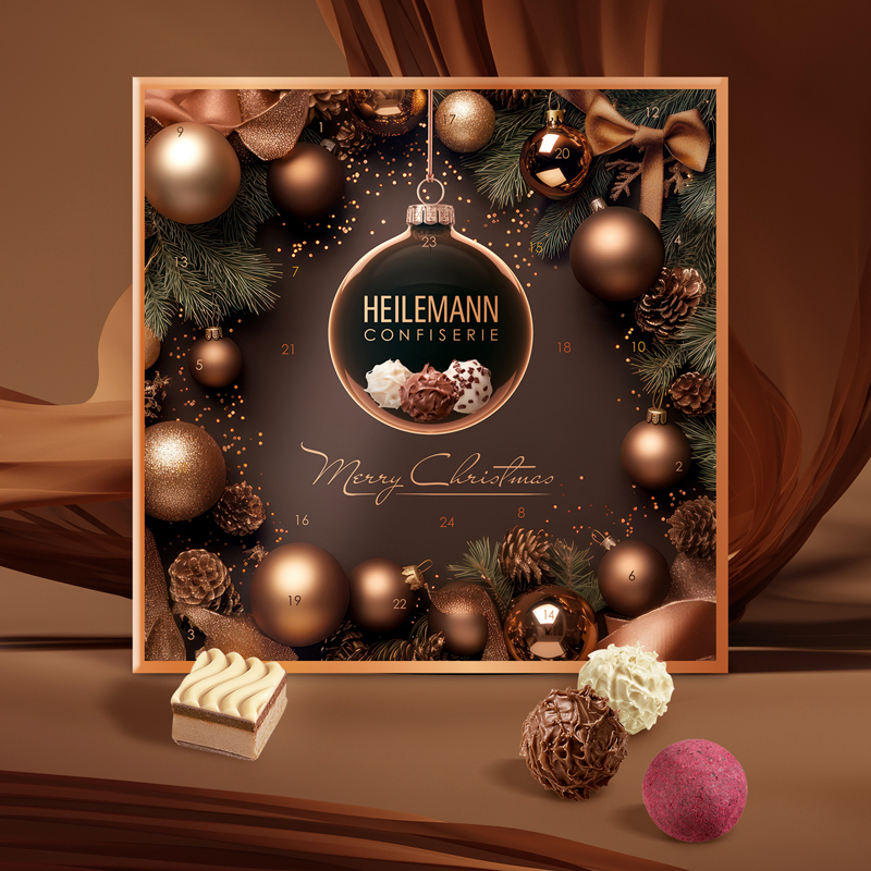 Heilemann Tisch-Adventskalender Mini-Pralinen mit Pralinen
