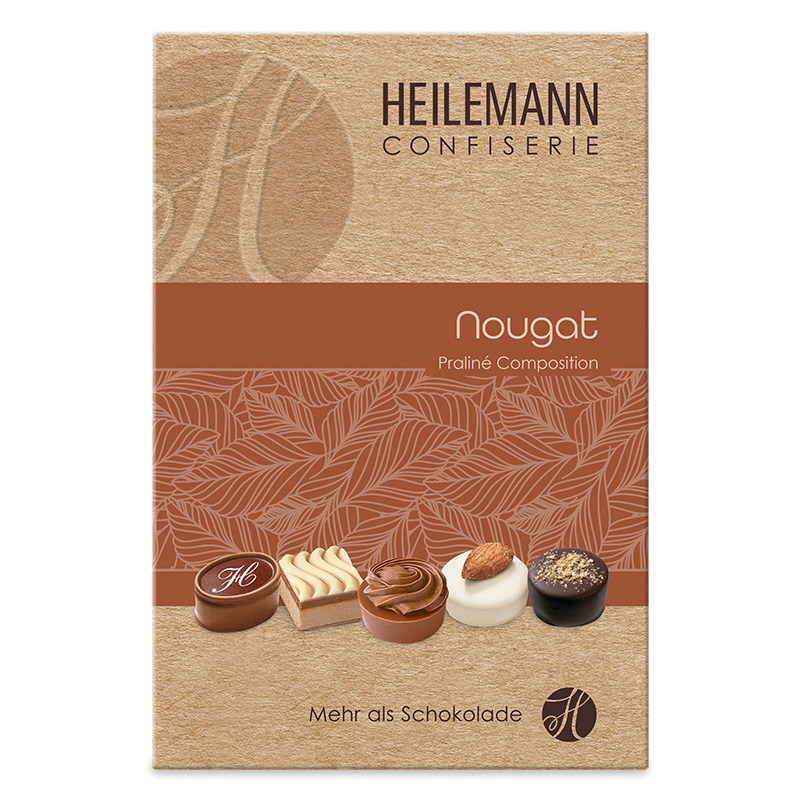 Heilemann Nougat Pralinen Komposition, 200 g, Front