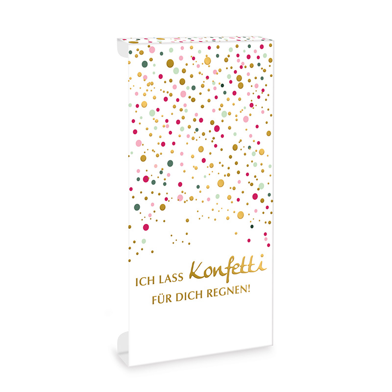 Tafelschokoladen-Aufleger "Konfetti"