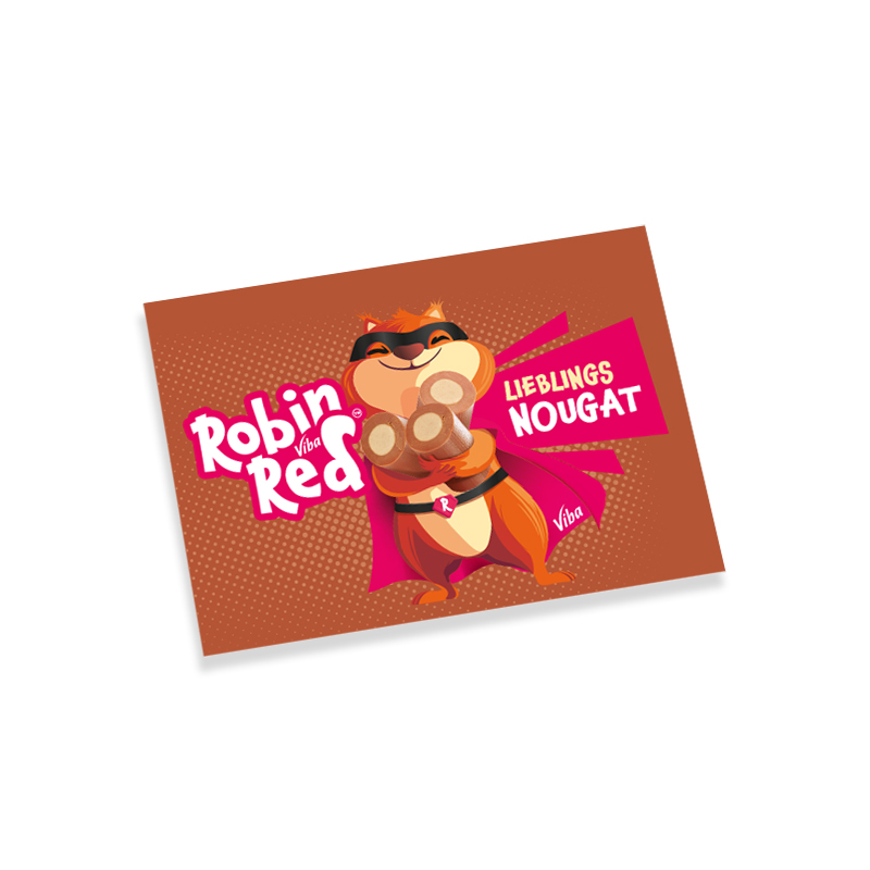 Robin Red Grußkarte Lieblings-Nougat