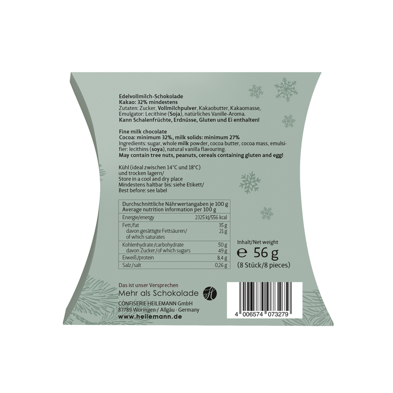 Heilemann Kissen "Frohe Weihnacht" Rückseite