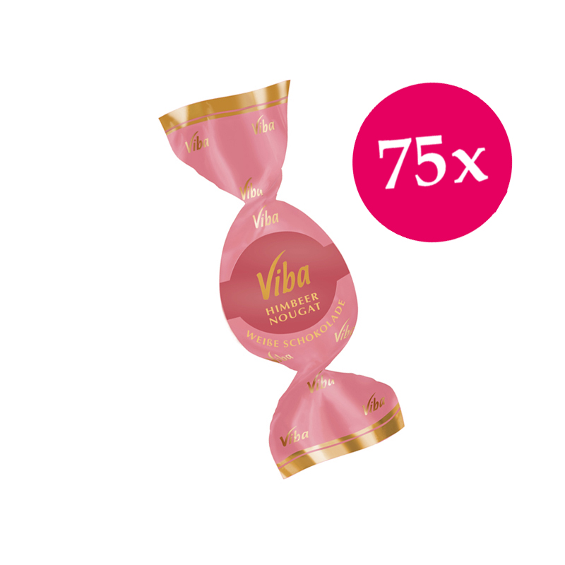 Viba Himbeer-Nougat-Ei, 75 x 19 g