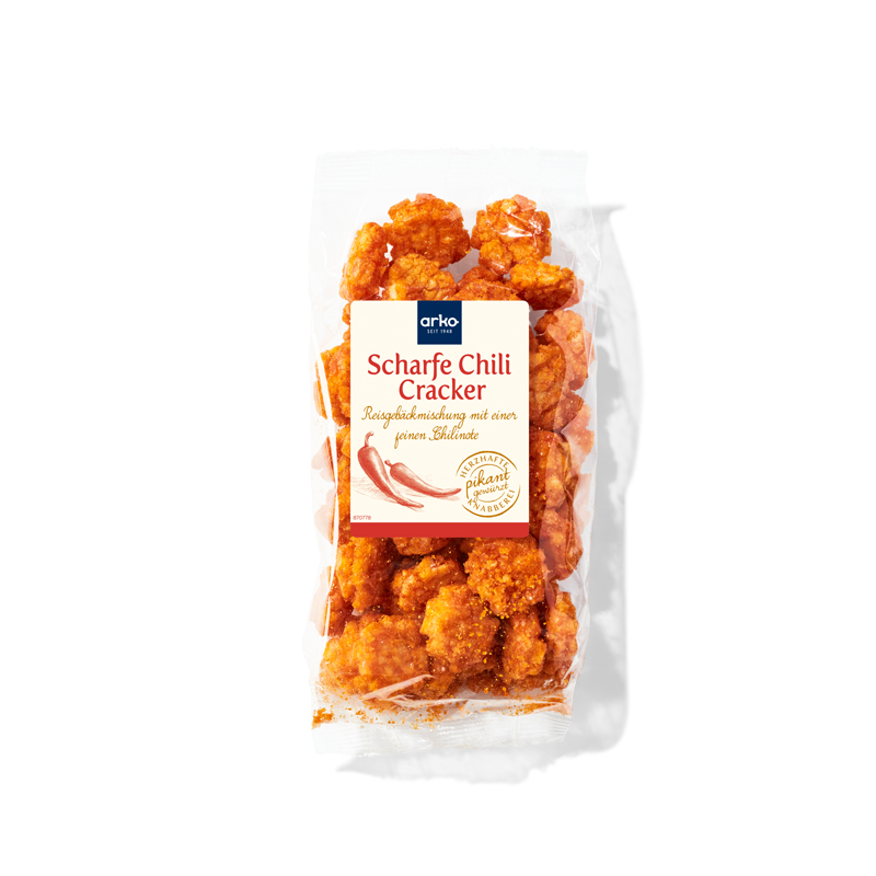 arko scharfe Chili-Cracker, 120 g