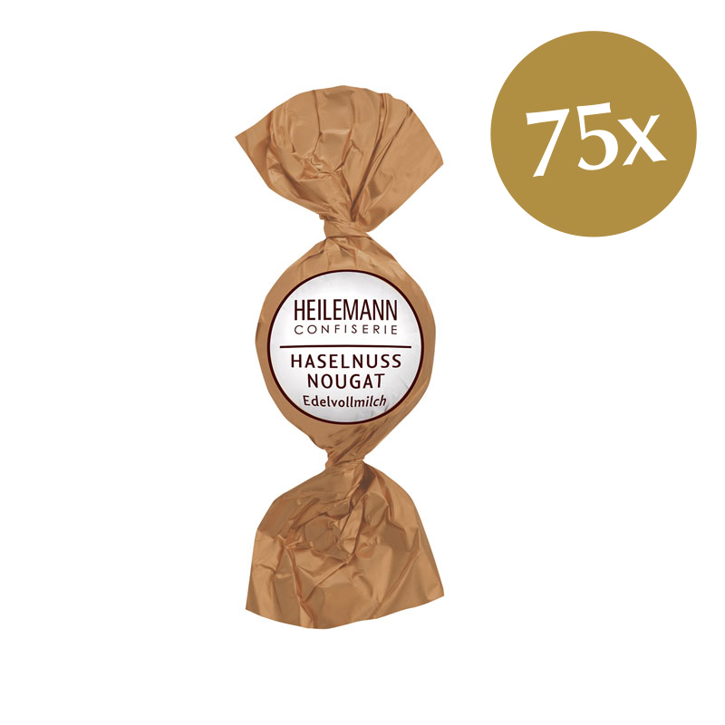 Heilemann Haselnuss-Nougat Praliné-Kugel, 75 x 15 g