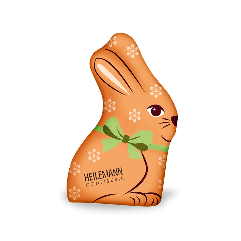 Heilemann Buntes Osterhäschen Edelvollmilch, orange