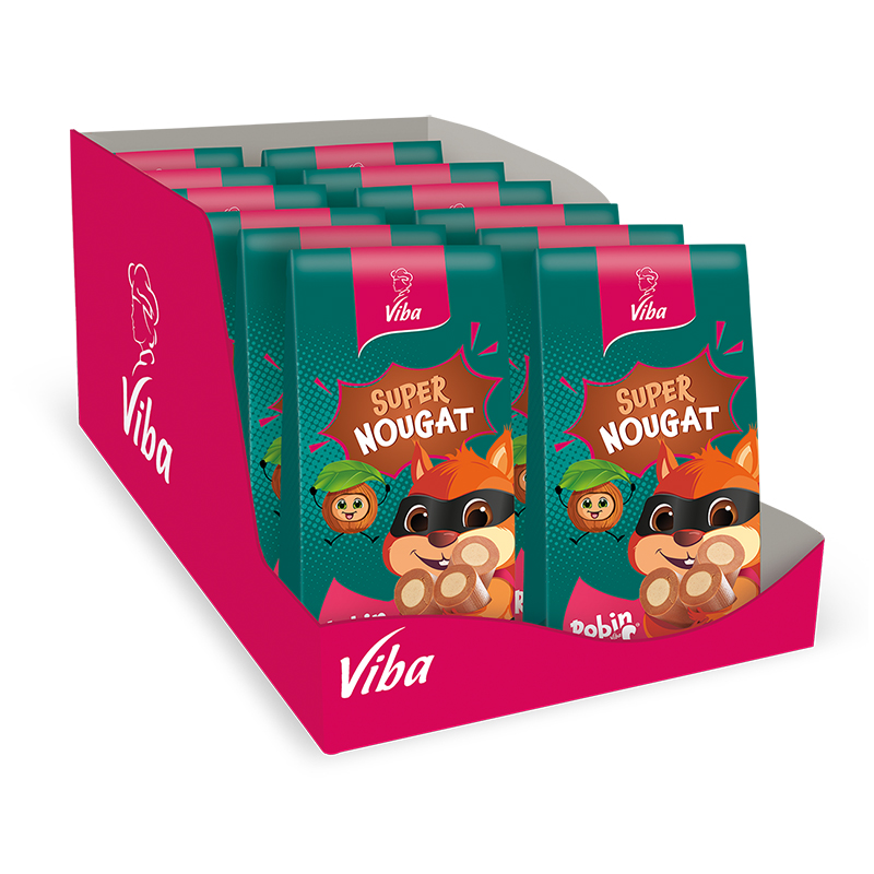 Viba Robin Red Schicht-Nougat Beutel, 12 x 100 g