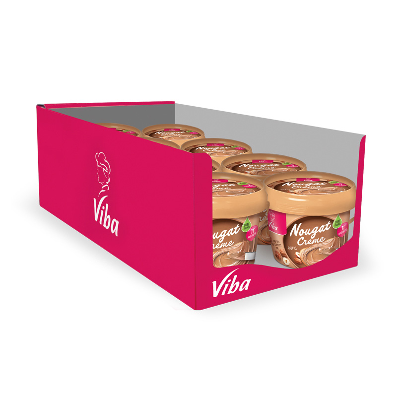 Viba Nougat Creme Royal Palmölfrei, 8 x 375 g