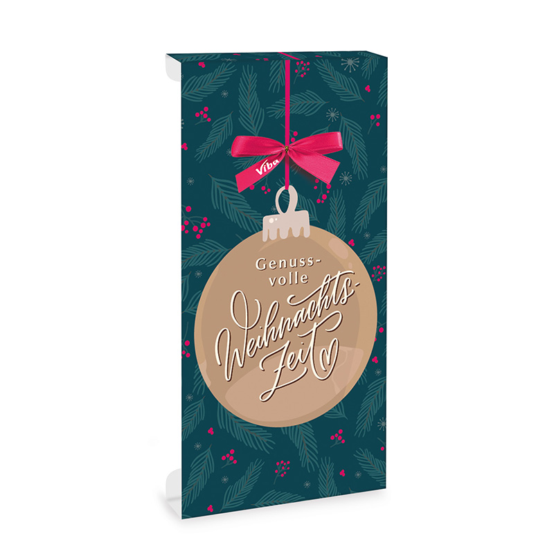Tafelschokoladen-Aufleger "Genussvolle Weihnachtszeit"