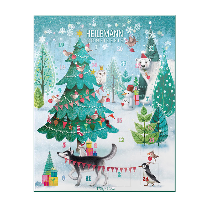 Heilemann Kinder-Adventskalender Edelvollmilch, 175 g